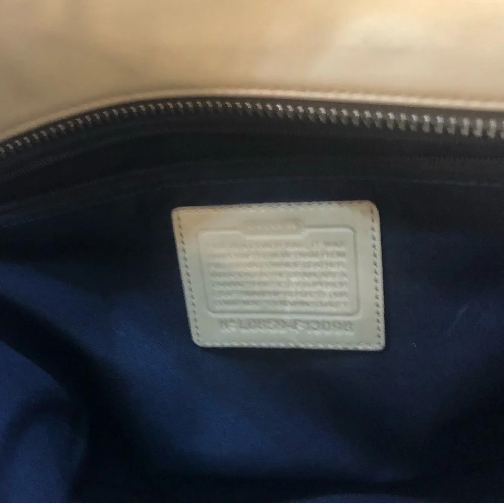 Coach Y2K Gallery tote Soft leather beige/Nude